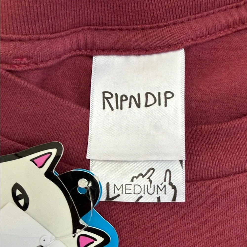 Ripndip Maroon Long Sleeve Mens - Picture 2 of 6